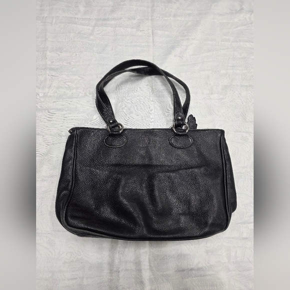 Roots Handbags - Roots Black Leather Tote Bag